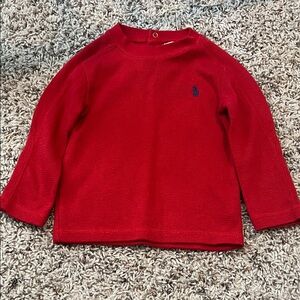 Ralph Lauren Red Long Sleeve Kids Tee